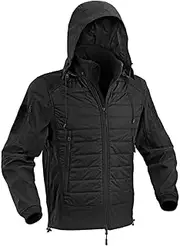 [DEFCON 5] Highlander Country Mountain 3 Layer Outdoor Jacket - Black, black