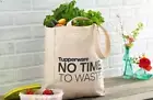 Tupperware Award Canvas Grocery Shopping Bag 14" X 11"X 12" No Time to Waste New