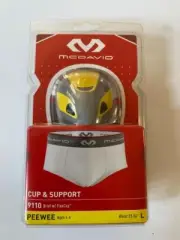 NEW McDavid Athletic Cup & Boxer Brief Age 4-6 Peewee Large 23"-24" Waist