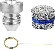 3 Pieces 1.1 mm Foam Cannon Orifice Nozzle and Foam Maker，Replacement Thread Nozzle Tips and Mesh Filter for Snow Foam Lance, with Cleaning Needle，3000PSI