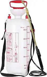 Aquadrive Compression Sprayers With Carry Handle Adjustable Brass Nozzle – Pump Action Water Sprayer Perfect For Indoor & Outdoor Plants, Gardens, Cleaning, Pesticides & Weed Killers. (8L Sprayer)