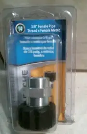 Apache 14, 3/8" Female Pipe Thread x Female Metric Pressure Washer FREE SHIP
