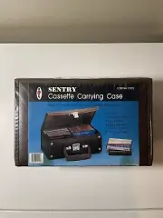 Vintage Sentry Cassette Carrying Case: Sealed. Fully Stitched. Holds 12 To 22 CS