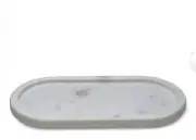 Banswora Marble Oval Shaped Platter Handmade Can Used in Bathroom, Kitchen