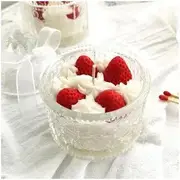 Strawberry Fragrance Candle Strawberry - English Pear & Freesia - Red & White - One Size