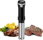Sous Vide Machine, Stainless Steel Precision Cooker, 1100W Slow Water Bath Cooking Machine with Digital Touch Screen, Temperature and Time Display Control, Quiet and Energy for Home
