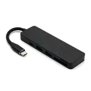 5 in 1 USB Hub Type-C to 4 Port USB3.0+USB2.0+TF/Micro SD+SD Type C PD Adapter Hub BLACK COLOR