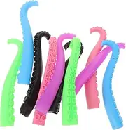 Vaguelly 10pcs Creative Octopus Tentacle Finger Puppets Fun Fingertip for and Safe Party Favors Random Color for Decompression and Playtime Activities Random Color
