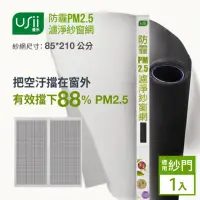 在飛比找momo購物網優惠-【USii 優系】防霾PM2.5濾淨紗窗網-85x210cm