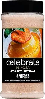 Spazazz SPZ-509 Set The Mood Crystals Container, 17-Ounce, Mimosa Celebrate