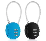3 Digit Combination Lock, Outdoor Waterproof Padlock for School, Gym, Locker-NEW