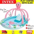 Intex Kids Play Centre Pool Octopus Inflatable Slide Water Spray Ring Toss Game