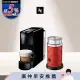 【Nespresso】膠囊咖啡機 Essenza Mini 鋼琴黑 紅色奶泡機組合