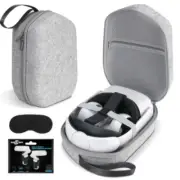 Hard Carrying Case For Oculus Quest 2 Basic / Elite Version VR Gaming Bags Gray