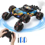 RC Cars 6WD Drift Stunt Remote Control Car for Boys Age 6-12 360° Rotating Spray