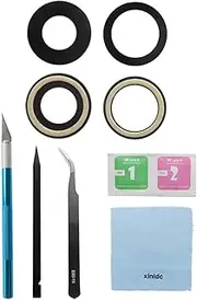 Xinidc Original OEM Rear Back Camera Glass Lens Replacement for iPhone 11 with Adhesive Preinstalled Includes Repair Tools Set(Total 2pcs Camera Glass)