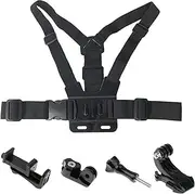 Phone Chest Mount, Stable Fixed Adjustable ABS Mobile Phone Chest Strap Mount, Outdoor Cycling Shoulder Vest Mount Bracket for Climbing Live Streaming