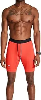 [WOLACO] Sprint Half Tight Compression Shorts with Phone Pocket for Men
