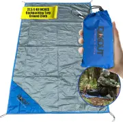 Ultralight Backpacking Tarp Ground Cloth 2.7 Oz Waterproof Mini Pocket Blanket 2