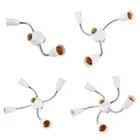 3/4/5/6 in Adjustable E27 to E27 Base Light Lamp Bulb Socket Splitter Adapter