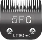 TRAH 5FC Blade Dog Grooming Clipper Replacement Blades Compatible with Andis Dog Clippers,Most A5, Wahl KM Series Clippers,Detachable Ceramic Blade,Size-5FC, 1/4-Inch Cut Length (6.3mm) Black