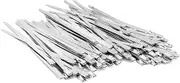 100PCS 3.9 inch 304 Stainless Steel Zip Ties Metal Zip Ties Heavy Duty Locking Cable ties Strap for Exhaust Wrap, Garage, Outdoor (3.9)