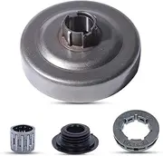 [Hyceker] 325" Rim Sprocket Clutch Drum Worm Gear Kit for 455 Husqvarna 460 455 Rancher 461 Chainsaw, .325-7T Clutch Drum Bearing Kit Fit Husky 455 460 Jonsered CS2255 Redmax GZ550 Chainsaws 537291702