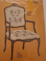 Crewel Kit, Bucilla 1884 - Jacobean Chair Seat - 33 X 33