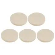 5pcs Wool Felt Polishing Pads 2 inch Buffing Wheel Polish Pad Flocking Back