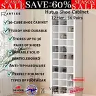 Artiss Shoe Rack Storage Cabinet 12-Tier 36 Pairs Shoes Storage Shelf White New