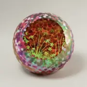 GES Glass Eye Studio Spring Meadow Seasonal Series Glass Paperweight $189