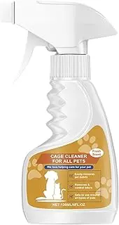 Dog Odor Eliminator Spray | 120ml Long Lasting Cage Cleaner - Animal Cage Cleaner, Long Lasting Cage Cleaner, Refreshing Deodorizing Spray Pet Supplies for Pets, Home, Cages