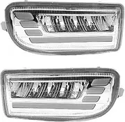Car Fog Lights for Toyota for Land Cruiser 100 LC100 UZJ100 FZJ10 1998-2008 Car LED Fog Lamps DRL Car Fog Light Assembly Fog Lights Car Front Bumper Fog Light