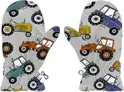 Plaaee Kids Winter Gloves Retro 80s Or 90s Fashion Abstract Warm Ski Gloves Toddler Thermal Knitted Mittens for Boys Girls