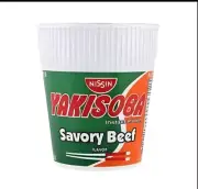 6x Nissin Yakisoba in a Cup SAVOURY BEEF 77g (6xPcs)