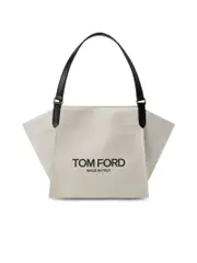 Tom Ford Canvas Shopper With Leather Handles