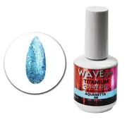 WAVE - UV LED Gel Nails Polish Glitter Titanium 08 Aquanetta