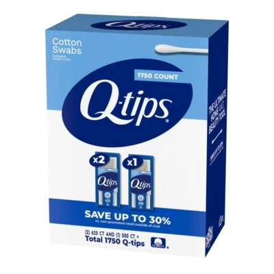 Q-tips Cotton Swabs - 1,750 ct. (3 pk)