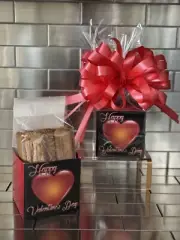 Valentines Day Biscoff Cookies Gift Box-Basket With Red Bow