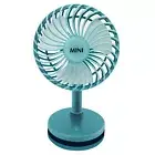 1 Set 500mah Table Fan Stable Base Fast Cooling Wide Angle Wind Usb Fan 3 Speeds