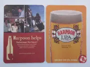 Beer Coaster ~*~ Harpoon Brewing~Volunteer For Beer Program~Boston MA-Windsor VT
