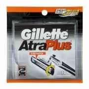Giletter AtraPlus Lubrastrip Razor Cartridges with Comfort Blades 10 Each 3 Pack