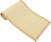 HOLIDYOYO Traditional Tatami Mat Bamboo and Cotton Linen Woven Cushion for Meditation Indoor Floor Cushion and Comfortable Home Decor Safe Materials for Long