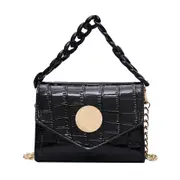 Chain Shoulder Messenger Bags Ladies Chain Shoulder Messenger Bag Women Retro Acrylic Pu Leather Totes Purse Handbag