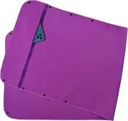 Brielle Fitness Towel Non-Slip - with Magnetic and Zip Pockets - Microfibre Towel - Compact and Quick Drying - Sports Towel for Gym - Purple
