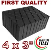 SET 4 pcs of 3" Tall Solid Rubber Stack Blocks for Any Auto Lift or Rolling Jack