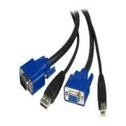 Startech SVUSB2N1_15 CONNECT VGA AND USB-EQUIPPED COMPUTERS TO A KVM SWITCH USIN