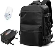 Pakembl Vacuum Backpack Air Backpack Large Travel Backpack with Air Pump Vacuum Compression Backpack Laptop Backpack Women Carry On Backpack Hiking Waterproof Outdoor Sports Rucksack Vacuum Device