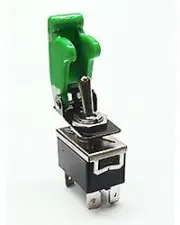Safety Toggle Switch DPST 20 Amp " Green "