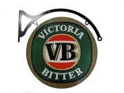 MASSIVE VB Victoria Bitter Beer Metal Bar Wall Sign Man Cave Garage Workshop